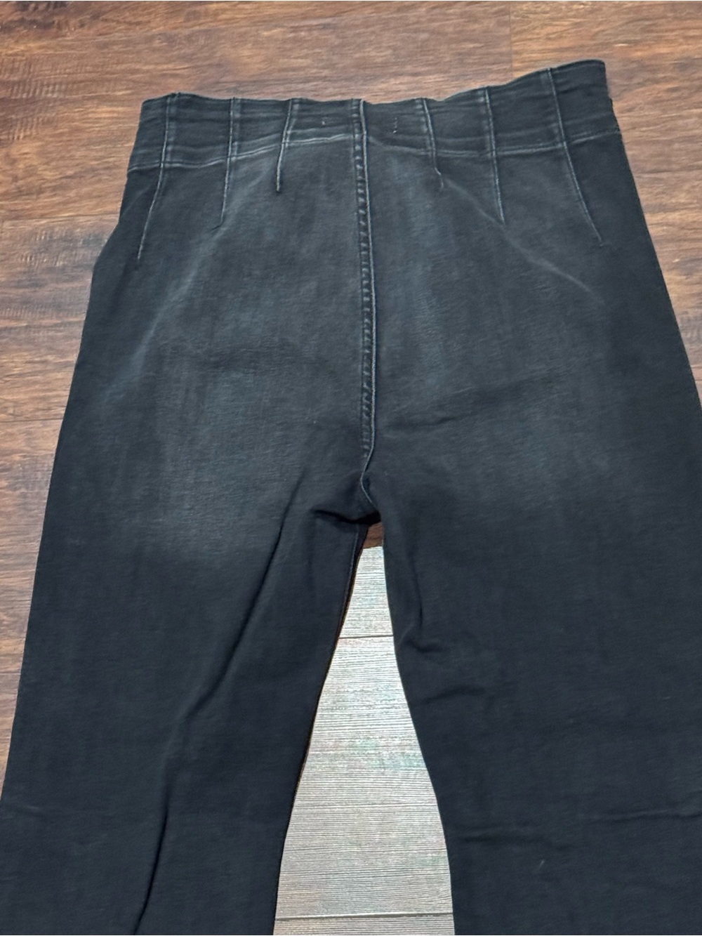 Free People "We The Free Jayde" flare jeans in a black wash - Picture 8 of 14
